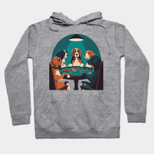 Five Dogs Ante Up for Poker Night Hoodie